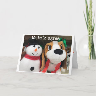CARTES POUR FÊTES ANNUELLES NOUS SOMMES TOUS DEUX D'ACCORD SUR LE FAIT QUE "VO