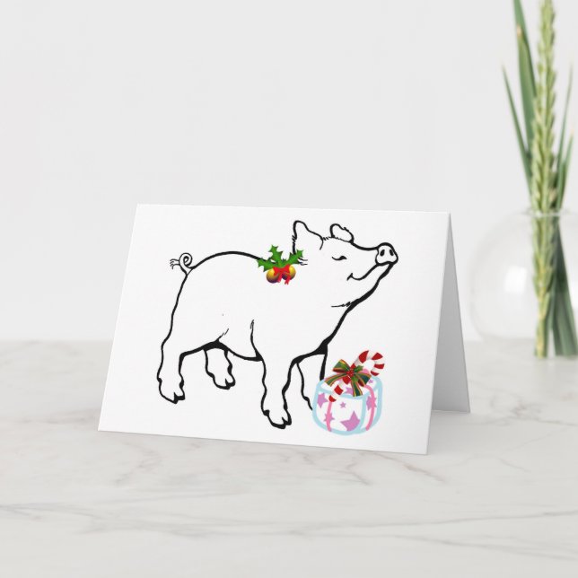 CARTES POUR FÊTES ANNUELLES NOUS SOMMES TOUT LE CHEMIN POUR DIRE JEUNE NOËL (Devant)