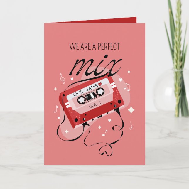Cartes Pour Fêtes Annuelles Nous Sommes Un Mélange Parfait Valentine (Devant)