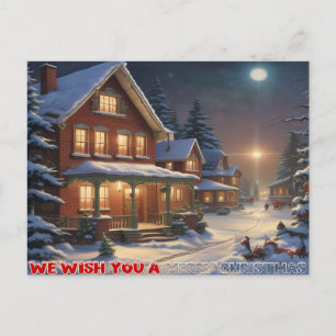 Cartes Pour Fêtes Annuelles Nous souhaitons un joyeux Noël - 004