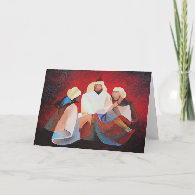 Cartes Pour Fêtes Annuelles Nous Trois Rois Les Sages Hommes De Noël (Devant)
