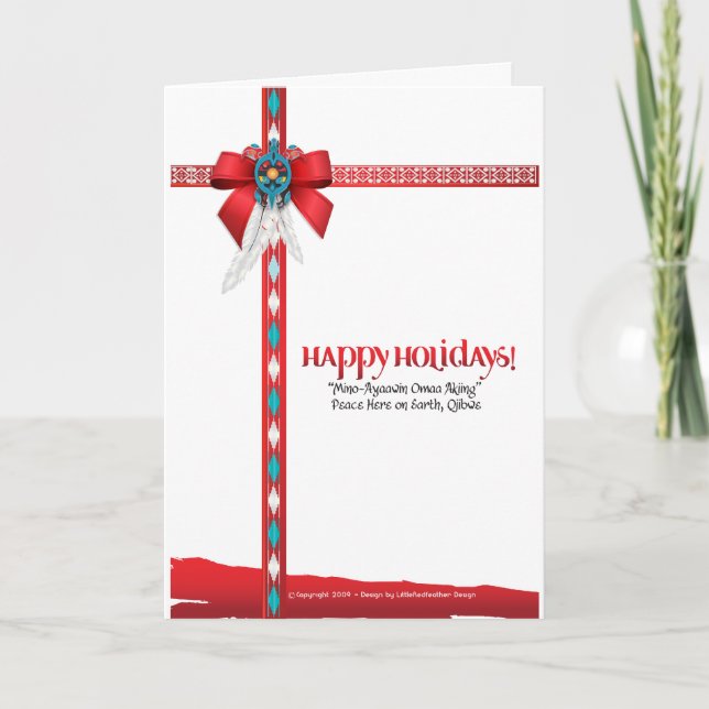 Cartes Pour Fêtes Annuelles Nous vivons collection de Native™ (Devant)