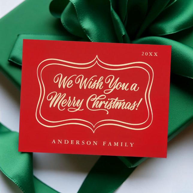 Cartes Pour Fêtes Annuelles Nous vous souhaitons un joyeux cadre de Noël Class (Créateur téléchargé)