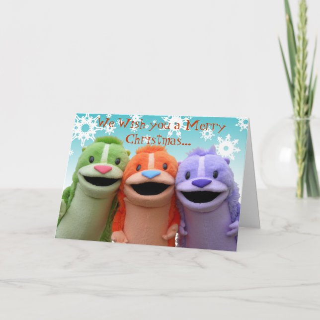 Cartes Pour Fêtes Annuelles Nous vous souhaitons un joyeux Noël... (Devant)