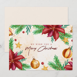 Cartes Pour Fêtes Annuelles Nous vous souhaitons un joyeux Noël