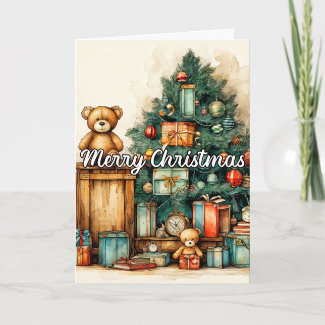 Cartes Pour Fêtes Annuelles Nous Vous Souhaitons Un Joyeux Noël (Devant)