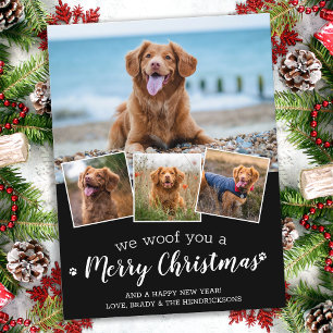 Cartes Pour Fêtes Annuelles Nous vous souhaitons un Joyeux Noël Collage photo 