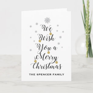 Cartes Pour Fêtes Annuelles Nous vous souhaitons un joyeux Noël design