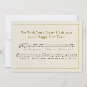 Cartes Pour Fêtes Annuelles Nous vous souhaitons un joyeux Noël Musical