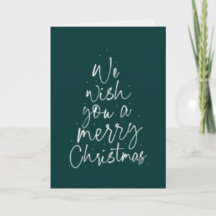 Cartes Pour Fêtes Annuelles Nous vous souhaitons un joyeux Noël simple et amus