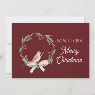 Cartes Pour Fêtes Annuelles Nous Vous Souhaitons Une Joyeuse Aquarelle De Noël