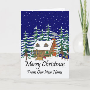 Cartes Pour Fêtes Annuelles Nouveau Cabine de Noël