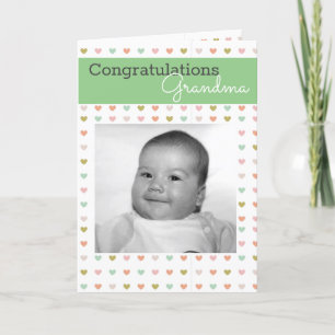 Cartes Pour Fêtes Annuelles Nouveau grand-mère   Bébé