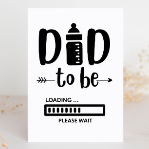 Cartes Pour Fêtes Annuelles Nouveau papa à venir chargement annonce de grosses