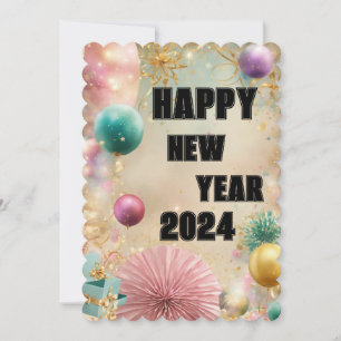 Cartes Pour Fêtes Annuelles  « Nouveaux Débuts : Nous vous souhaitons une anné