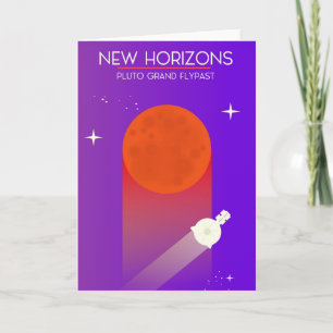 Cartes Pour Fêtes Annuelles Nouveaux horizons art spatial du grand survol de P