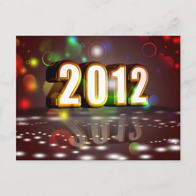 Cartes Pour Fêtes Annuelles Nouvel An 2012 (Devant)