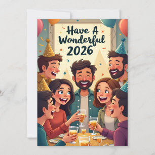 Cartes Pour Fêtes Annuelles Nouvel An 2026