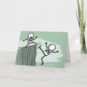 Cartes Pour Fêtes Annuelles Nouvel an 2026 Stick Figure Humour des gens