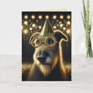 Cartes Pour Fêtes Annuelles Nouvel An 2026 Wolfhound irlandais