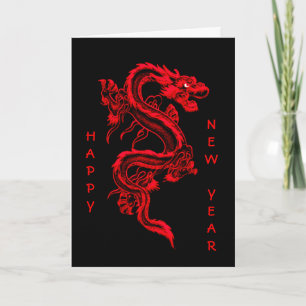 Cartes Pour Fêtes Annuelles Nouvel An chinois Dragon
