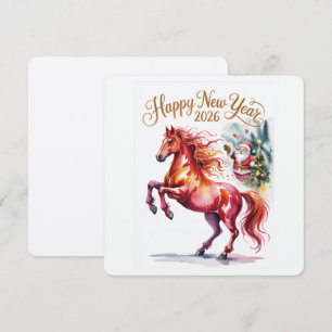 Cartes Pour Fêtes Annuelles Nouvel An chinois du Cheval 2026