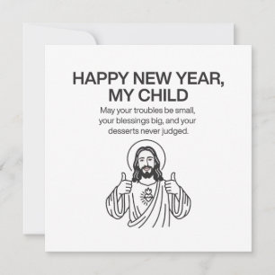 Cartes Pour Fêtes Annuelles Nouvel An christianisme Jésus