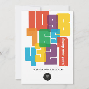 Cartes Pour Fêtes Annuelles Nouvel An coloré