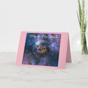 Cartes Pour Fêtes Annuelles Nouvel an de la Terre