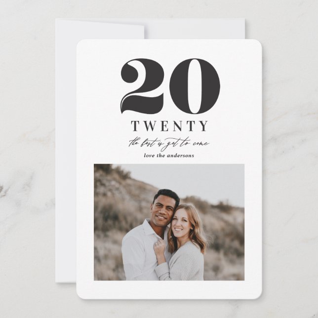 Cartes Pour Fêtes Annuelles Nouvel an graphique (Devant)