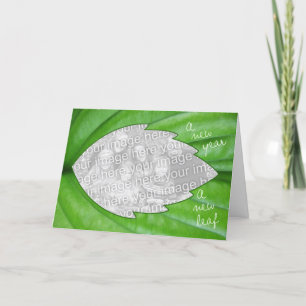 Cartes Pour Fêtes Annuelles Nouvel An, nouvelle feuille avec votre photo et po