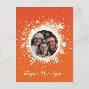 Cartes Pour Fêtes Annuelles Nouvel An Orange