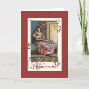 Cartes Pour Fêtes Annuelles Nouvel An vintage