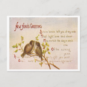 Cartes Pour Fêtes Annuelles Nouvel An vintage