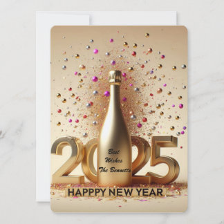 Cartes Pour Fêtes Annuelles Nouvel An Voeux d'or