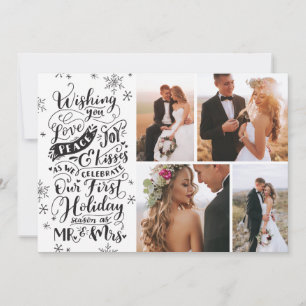 Cartes Pour Fêtes Annuelles Nouvel anniversaire de mariage  Noir  4 photos