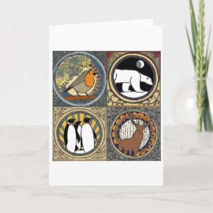 Cartes Pour Fêtes Annuelles Nouvel Hiver