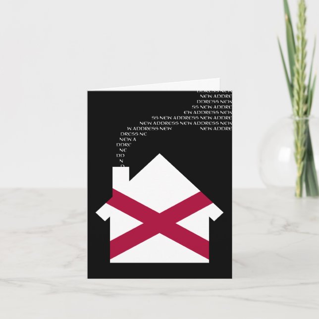 Cartes Pour Fêtes Annuelles nouvelle adresse alabama (Devant)