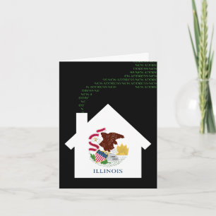 Cartes Pour Fêtes Annuelles nouvelle adresse de l'illinois