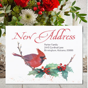 Cartes Pour Fêtes Annuelles Nouvelle adresse résidentielle déplacée