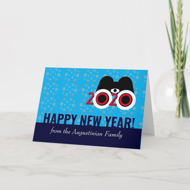 Cartes Pour Fêtes Annuelles NOUVELLE ANNÉE 2020 Vision Snowflakes Nouvel An (Devant)