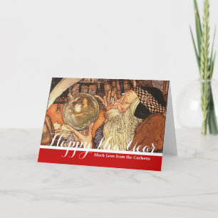 Cartes Pour Fêtes Annuelles Nouvelle Année Antique Père Temps