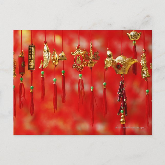 Cartes Pour Fêtes Annuelles Nouvelle année decoration chinoise (Devant)