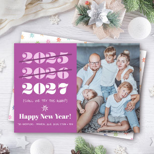 Cartes Pour Fêtes Annuelles Nouvelle Année Drôle 3ème Fois Charme Moderne Viol