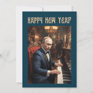 Cartes Pour Fêtes Annuelles Nouvelle Année Drôle Vladimir Poutine Russe