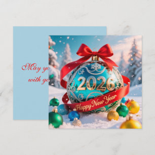 Cartes Pour Fêtes Annuelles Nouvelle année festive 2026 de vacances