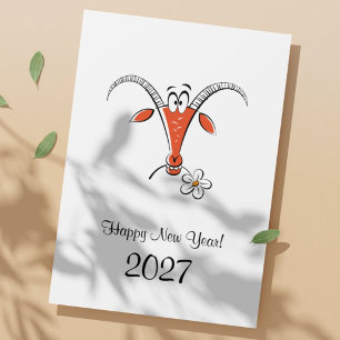 Cartes Pour Fêtes Annuelles Nouvelle année lunaire chinoise Feu Chèvre 2027 Zo