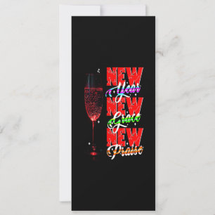 Cartes Pour Fêtes Annuelles Nouvelle Année Nouvelle Grâce Nouvelle Louange