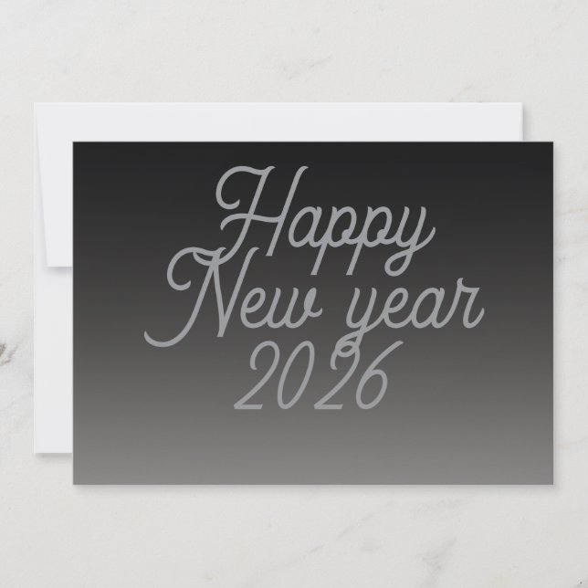 Cartes Pour Fêtes Annuelles Nouvelle année salutation calme (Devant)