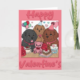 Cartes Pour Fêtes Annuelles Nouvelle-Foundland Saint-Valentin Fête (intérieur